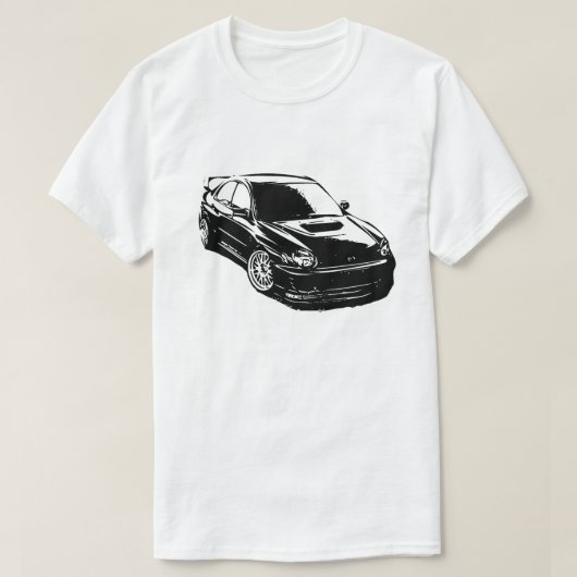 Vector Afbeelding van Subaru Impreza WRX Sti T-shirt (Design voorkant)