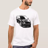 Vector Afbeelding van Subaru Impreza WRX Sti T-shirt (Voorkant)