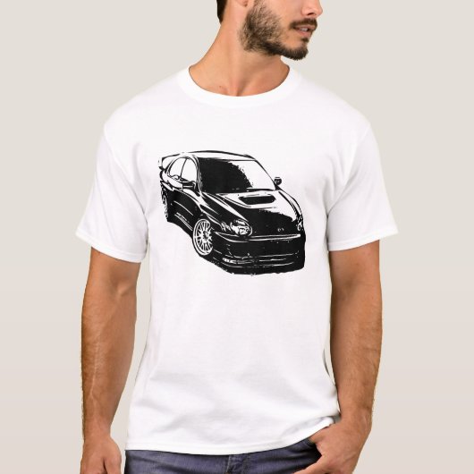 Vector Afbeelding van Subaru Impreza WRX Sti T-shirt (Voorkant)