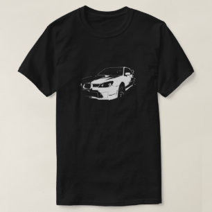 Vector Afbeelding White Subaru Impreza WRX STI T-shirt
