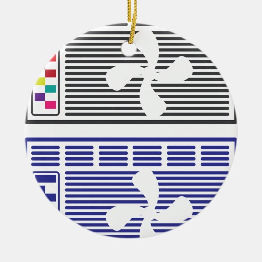 Vector airconditioner keramisch ornament (Voorkant)