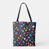 Vector Art Canvas tas: Vette kleuren en scherpe li Tote Bag (Achterkant)