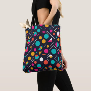 Vector Art Canvas tas: Vette kleuren en scherpe li Tote Bag