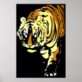 Vector art deco tijger poster (Voorkant)