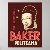 Vector Art Josephine Baker bij de Politeama Poster (Voorkant)
