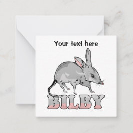 Vector Bilby Notitiekaartje