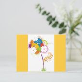 vector_bloem briefkaart (Staand voorkant)