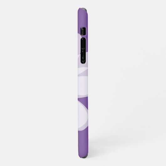 Vector bloemkunst paarse maisy Zazzle Basic iPhone Hoesje (Linkerkant)