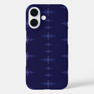 Vector boho patroon combineert blauwe lucht geïnsp iPhone 16 hoesje