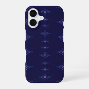 Vector boho patroon combineert blauwe lucht geïnsp iPhone 16 hoesje