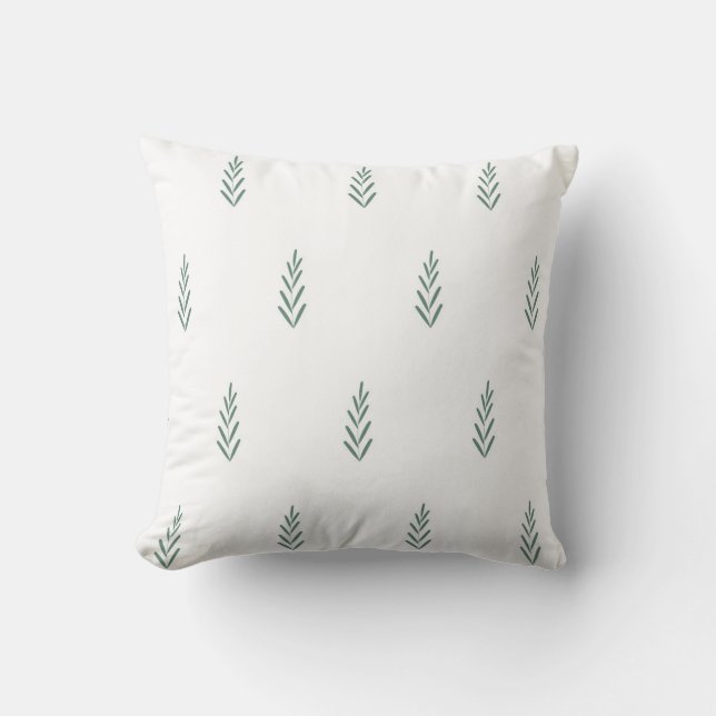 vector botanisch eenvoudig patroon met planten kussen (Voorkant)