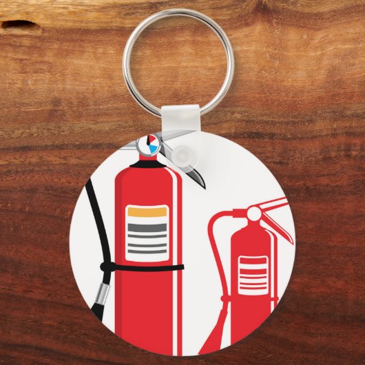 Vector brandblusapparaat sleutelhanger (Voorkant)