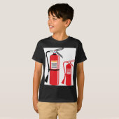 Vector brandblusapparaat t-shirt (Voorkant volledig)