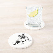 Vector Bulldog Design Zandsteen Onderzetter (Zijkant)