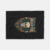 Vector dag van de doden (dia de los muertos) suike fleece deken (Voorkant (Horizontaal))