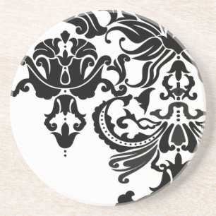 Vector Damask Zandsteen Onderzetter