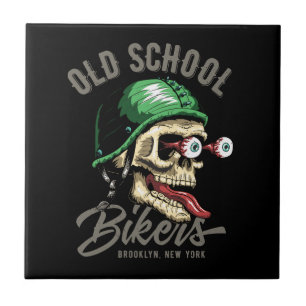 Vector dia de los muertos, dag van de dode schedel tegeltje