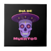 Vector dia de los muertos - dag van de doden tegeltje (Voorkant)