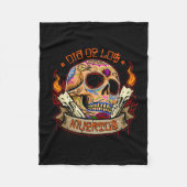 Vector dia de los muertos schedel fleece deken (Voorkant)