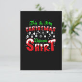 Vector dit is mijn kerst pyjama shirt citeert t kaart (Staand voorkant)