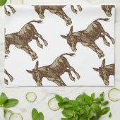 Vector Donkey Theedoek (Gevouwen)