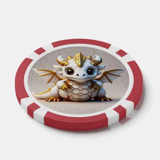 Vector Dragon Design Poker Chips (Enkel)