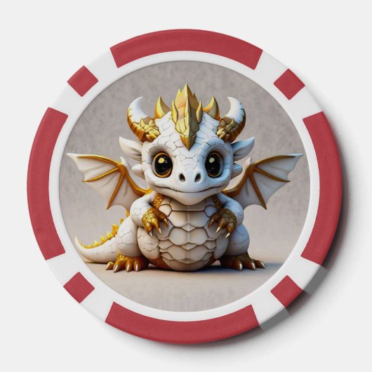 Vector Dragon Design Poker Chips (Achterkant)