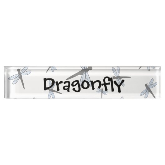 Vector Dragonfly-collage Naambordje (Voorkant)