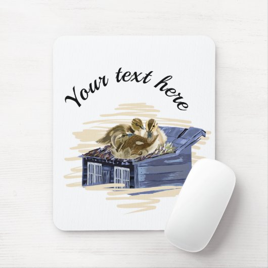 Vector eend familie illustratie muismat (Met muis)