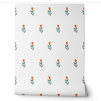 vector eenvoudige naadloze botanische patroon met behang