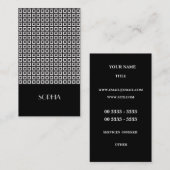 Vector Elegant Pattered Professional Visitekaartje (Voorkant / Achterkant)