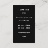 Vector Elegant Pattered Professional Visitekaartje (Achterkant)