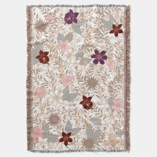 Vector Floral Deken (Voorkant Verticaal)