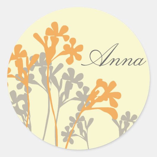 Vector Floral Design L All Purpose Custom Sticker (Voorkant)
