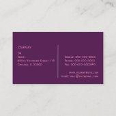 Vector Floral Visitekaartje (Achterkant)