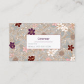 Vector Floral Visitekaartje (Voorkant)