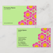 Vector Flowers II - Pastel Green Visitekaartje (Voorkant / Achterkant)