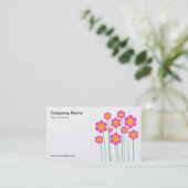 Vector Flowers III - (goud) Visitekaartje (Staand voorkant)
