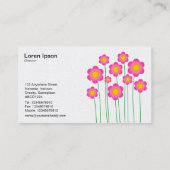 Vector Flowers III - (Pearl) Visitekaartje (Achterkant)