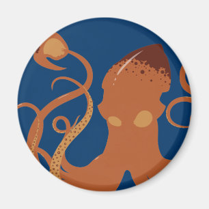 Vector Giant Squid Magnet