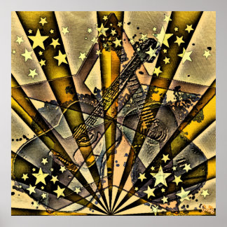 Vector gitaren poster