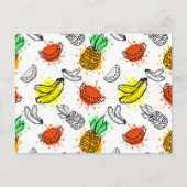 Vector grafisch naadloos patroon briefkaart (Voorkant)