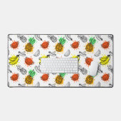 Vector grafisch naadloos patroon bureaumat (Keyboard & Muis)