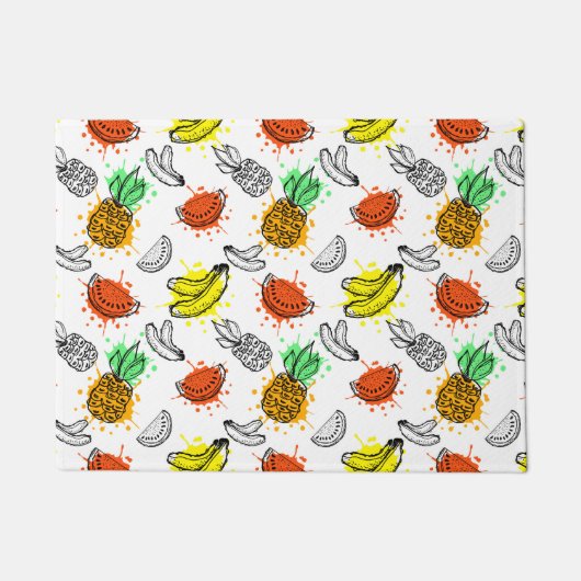 Vector grafisch naadloos patroon deurmat (Voorkant)