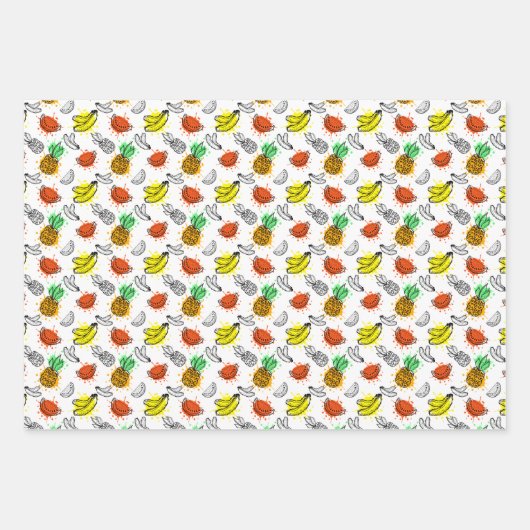 Vector grafisch naadloos patroon inpakpapier vel (Voorkant)