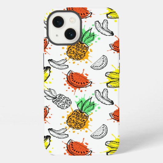 Vector grafisch naadloos patroon iPhone hoesje (Achterkant)