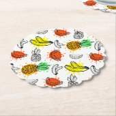 Vector grafisch naadloos patroon kartonnen onderzetters (Gekanteld)