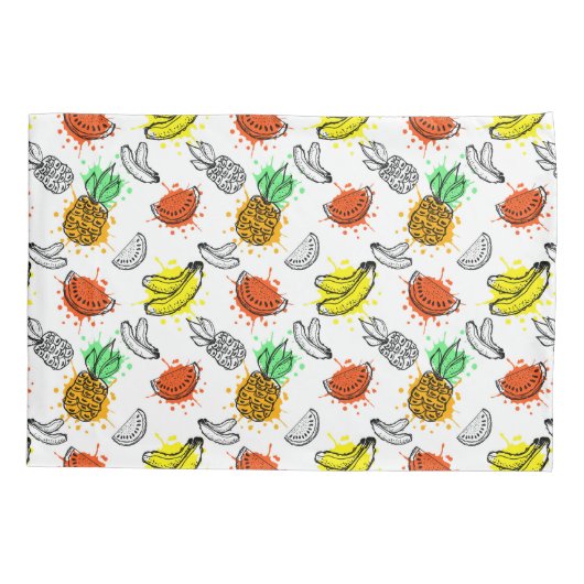 Vector grafisch naadloos patroon kussensloop (Achterkant-Links)