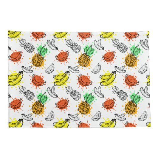 Vector grafisch naadloos patroon kussensloop (Achterkant-Rechts)