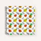 Vector grafisch naadloos patroon notitieboek (Voorkant)